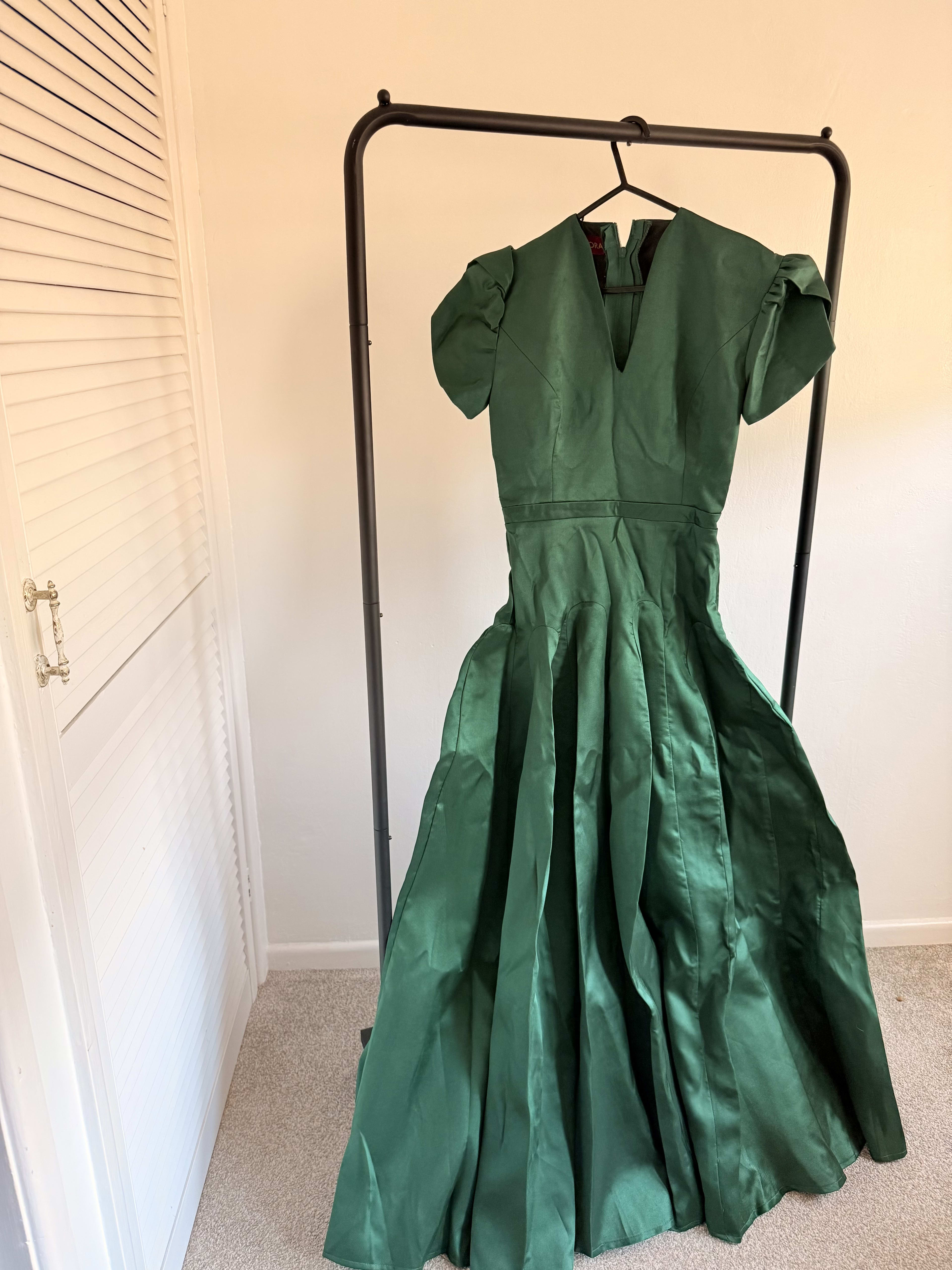 Maxi green dress