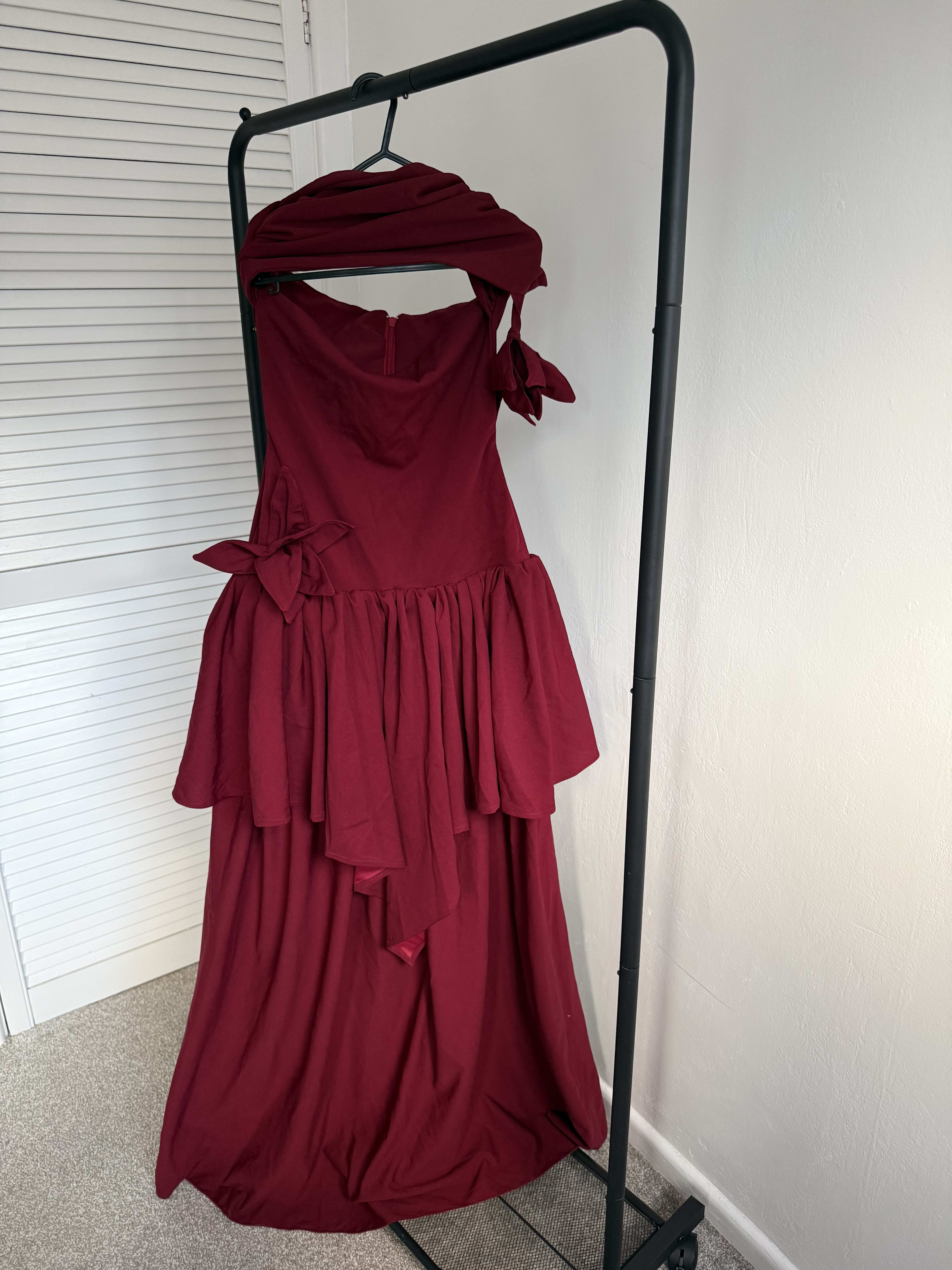 Burgundy Reina dress