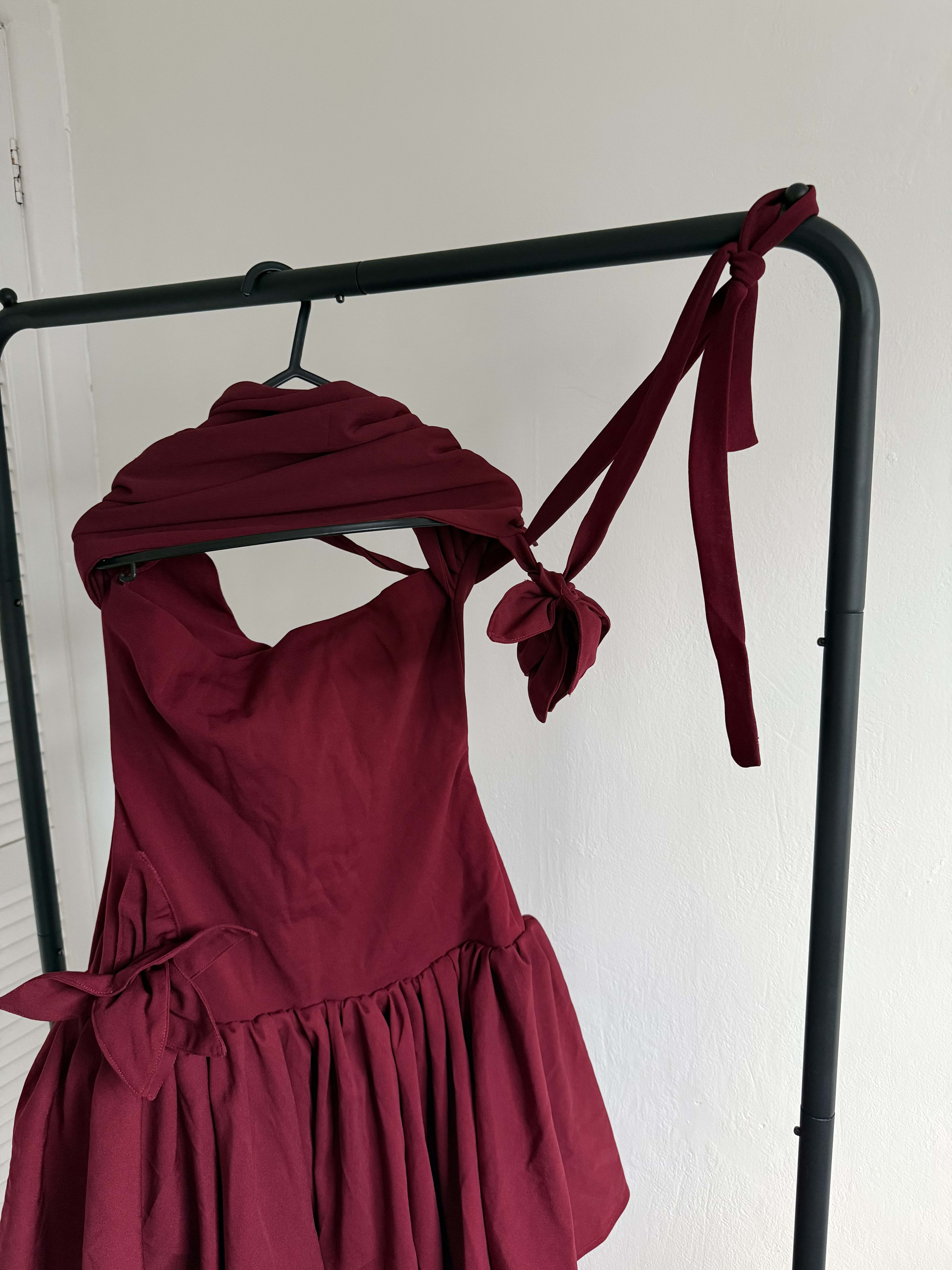 Burgundy Reina dress