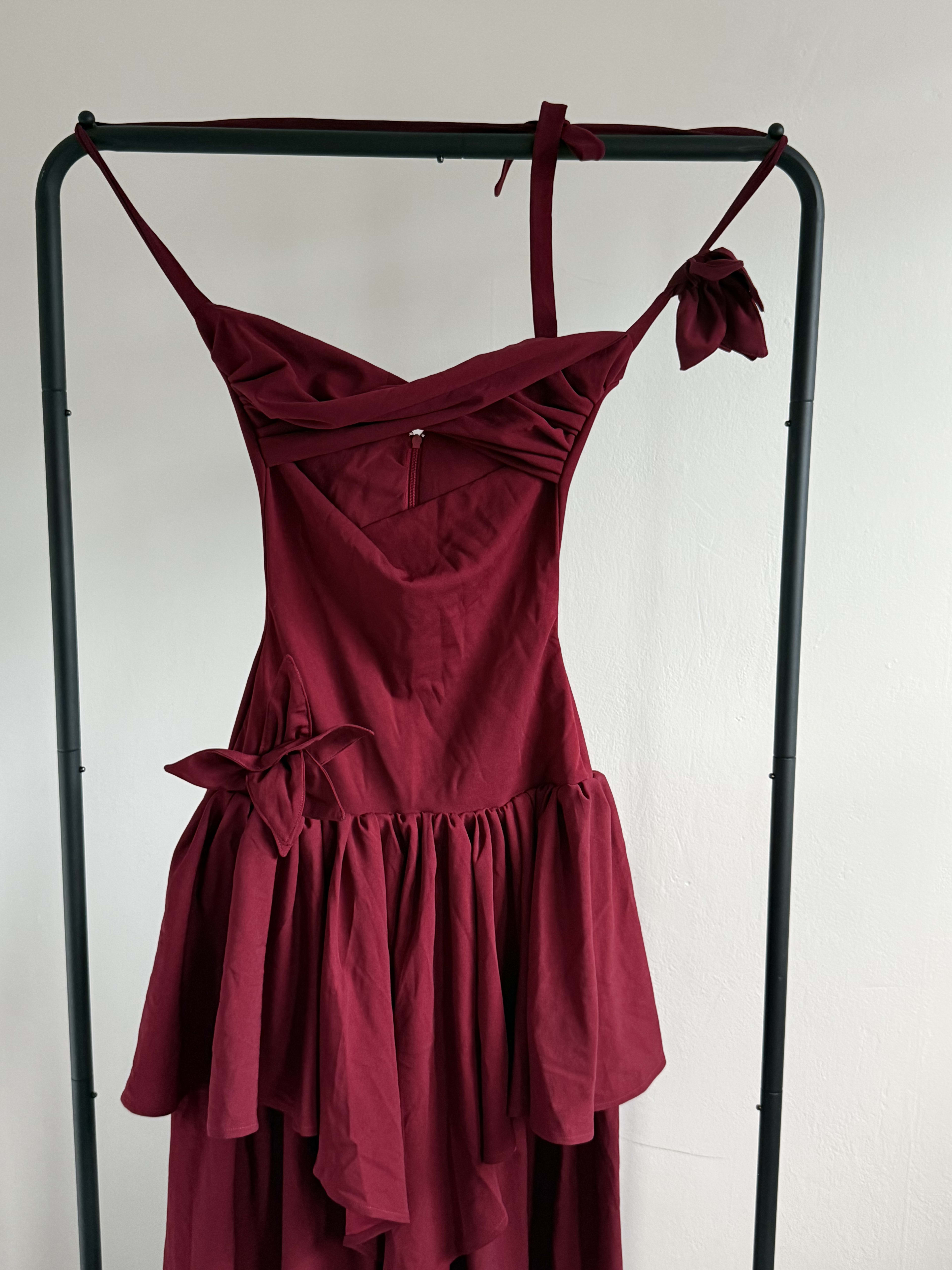 Burgundy Reina dress