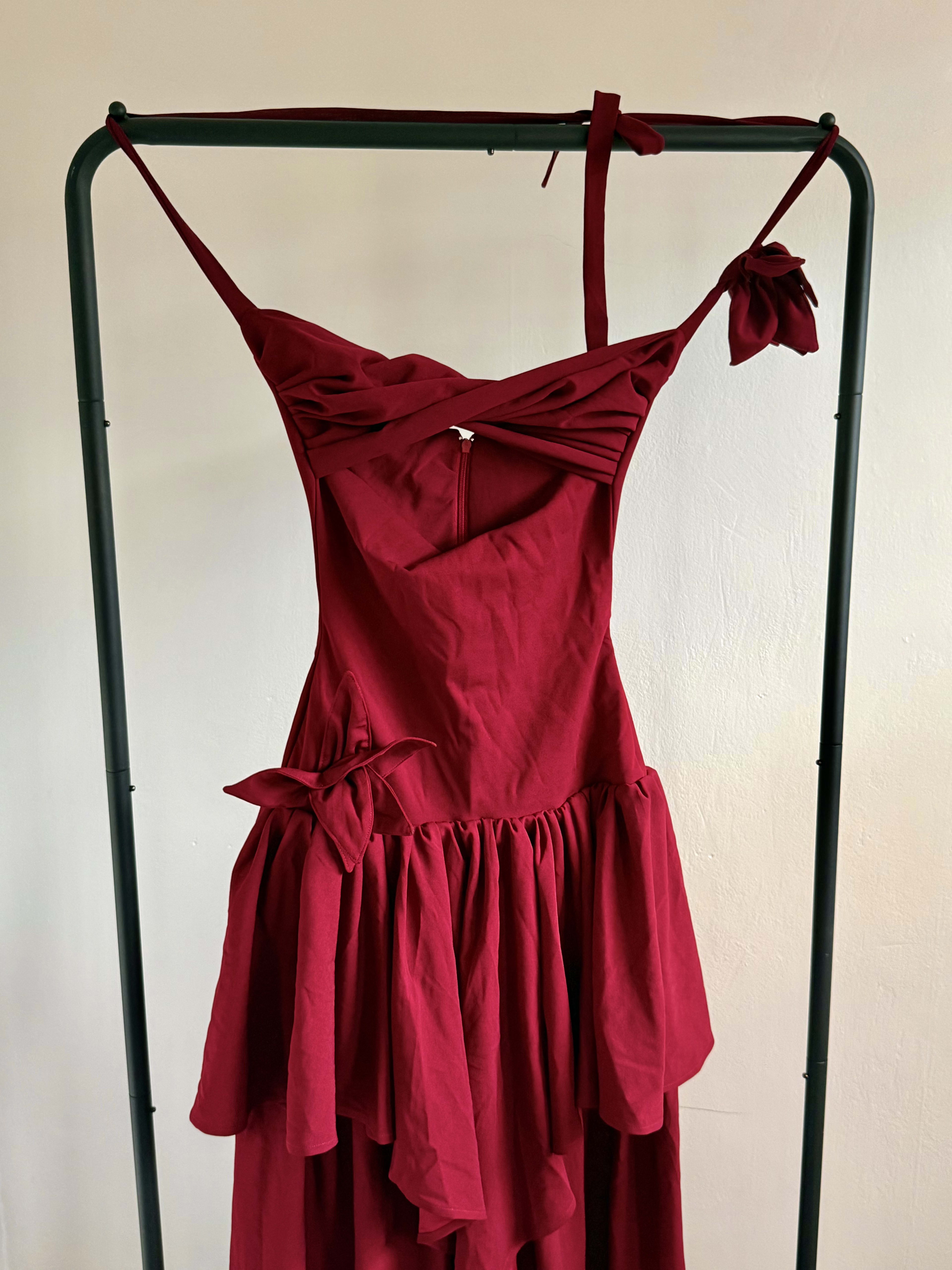 Burgundy Reina dress