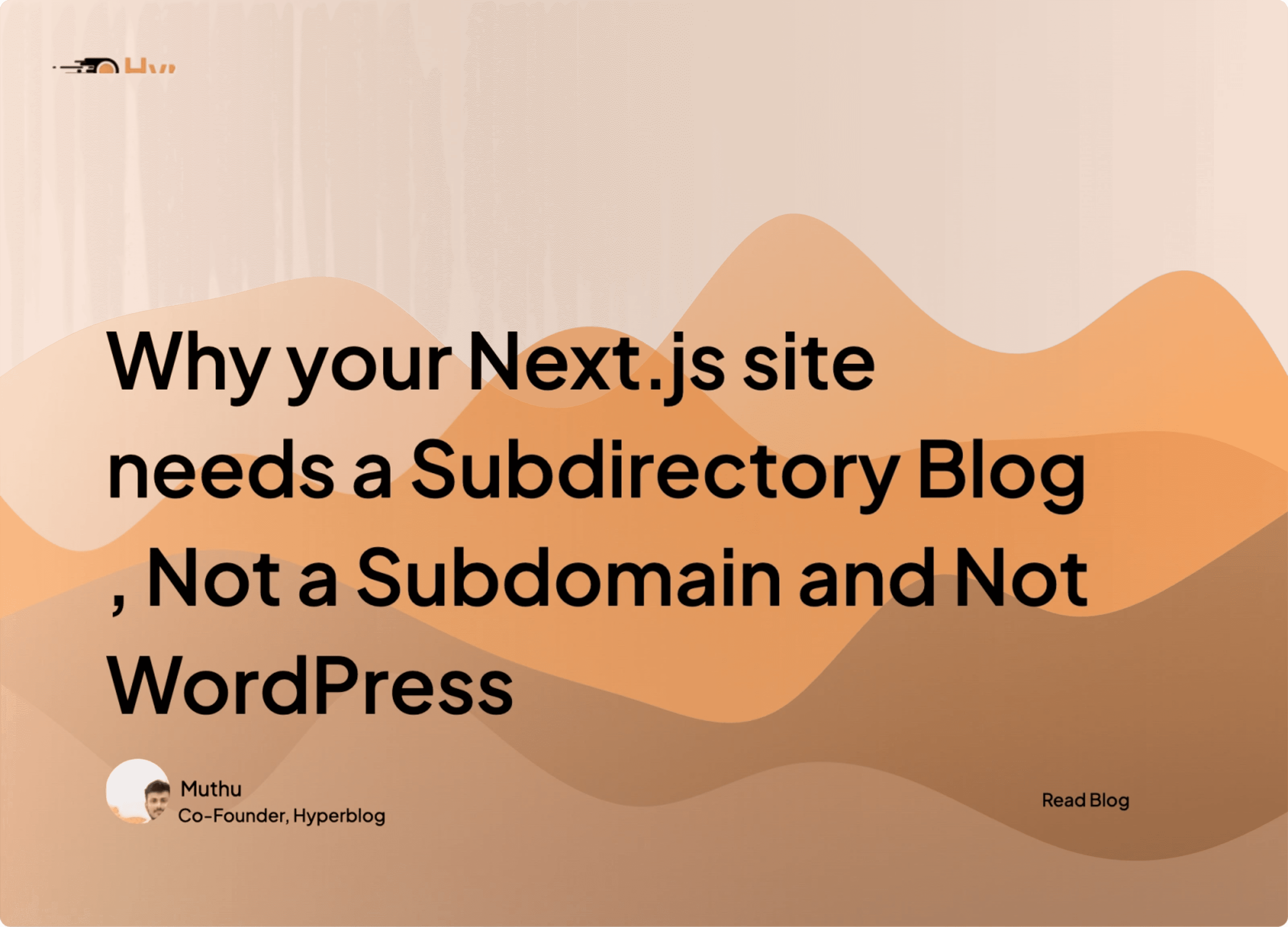 Why your Next.js site needs a Subdirectory Blog, Not a Subdomain and Not WordPress