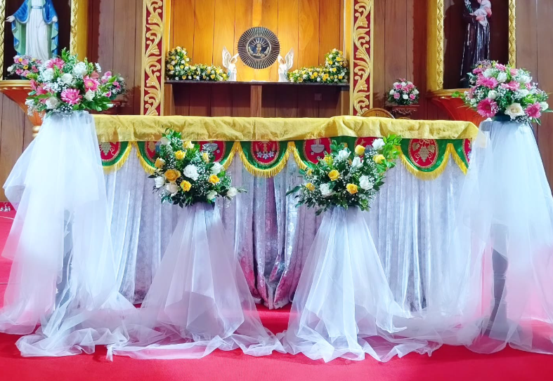 Mehendi seating props and event craft styling