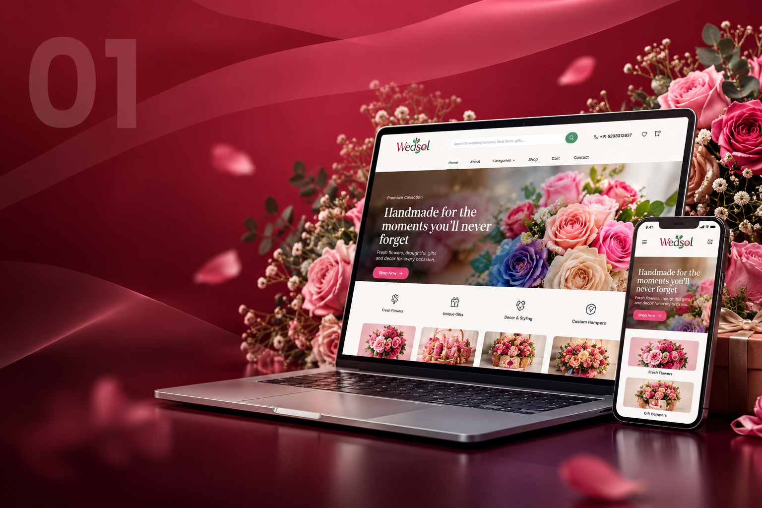 WEDSOL website design