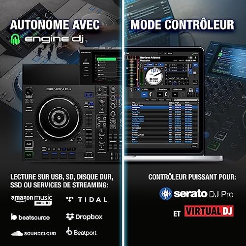 Vue 3 de Denon Dj Controleur Dj