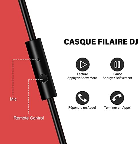 Vue 3 de Oneodio Casque Audio Filaire