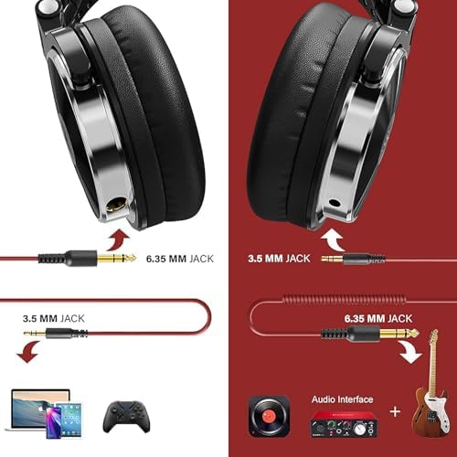 Vue 5 de Oneodio Casque Audio Filaire