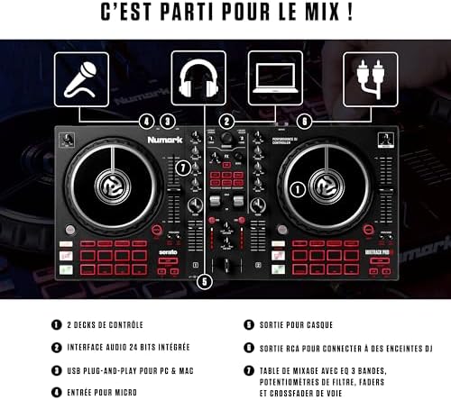 Vue 2 de Numark Mixtrack Pro Fx