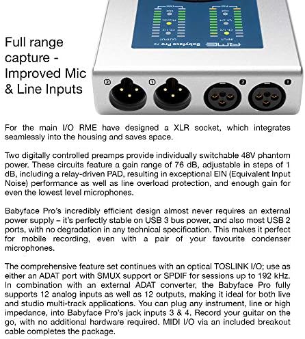 Vue 3 de Babyface Pro Fs