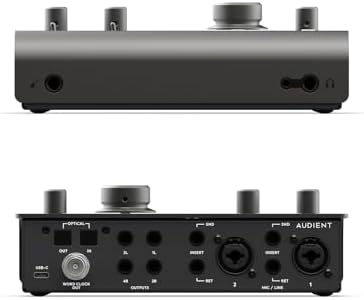 Vue 3 de Audient Id Interface Audio