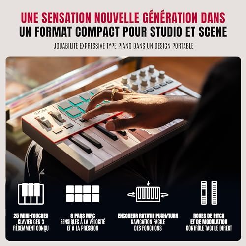 Vue 3 de Akai Professional Mpk Mini