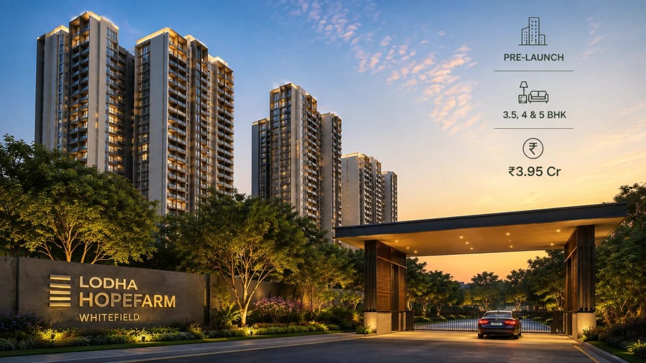 Lodha Hopefarm Whitefield | Pre-Launch | 3.5, 4 & 5 BHK | ₹3.95 Cr | Full Details elevation image