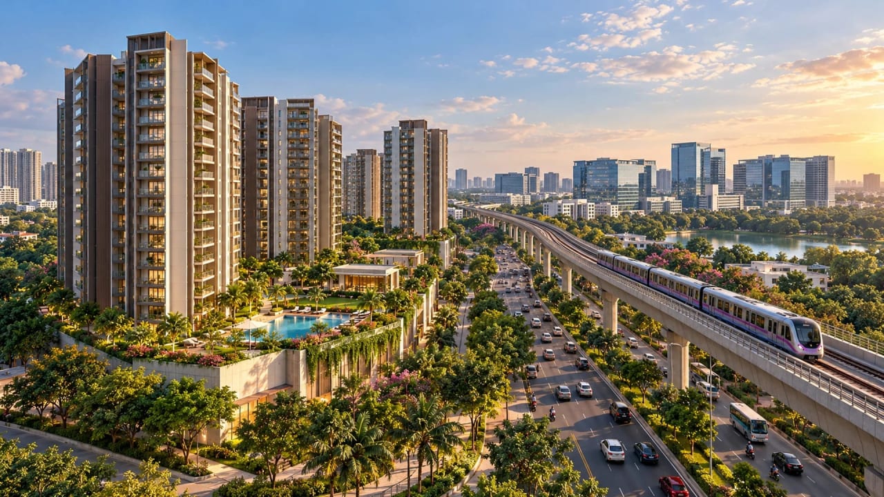 Lodha Hopefarm Whitefield Location and Connectivity elevation image