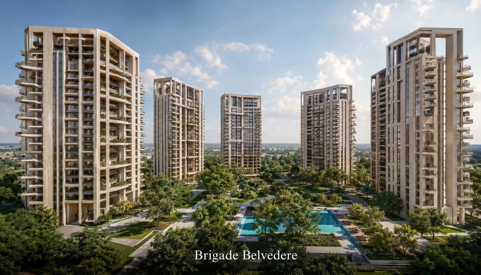 Brigade Belvedere – 1, 2, 3 & 3.5 BHK Apartments on Budigere Road, Bengaluru in Budigere Cross, Bangalore