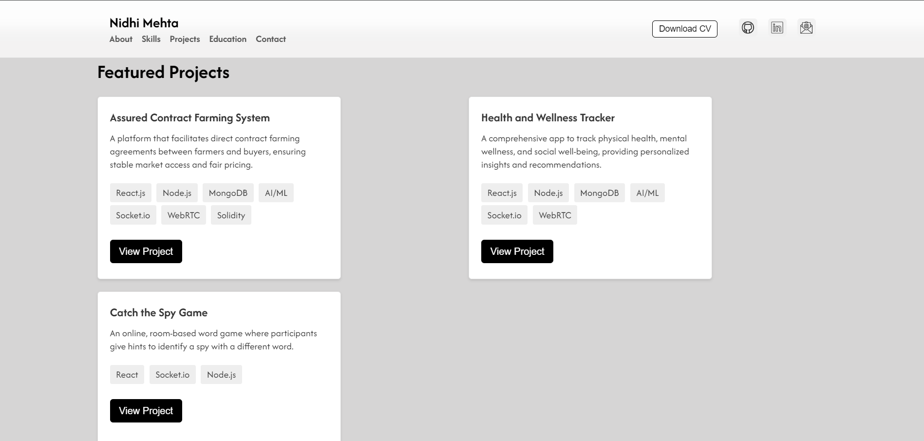 Portfolio Page