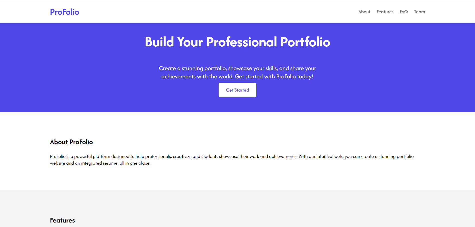 Landing Page