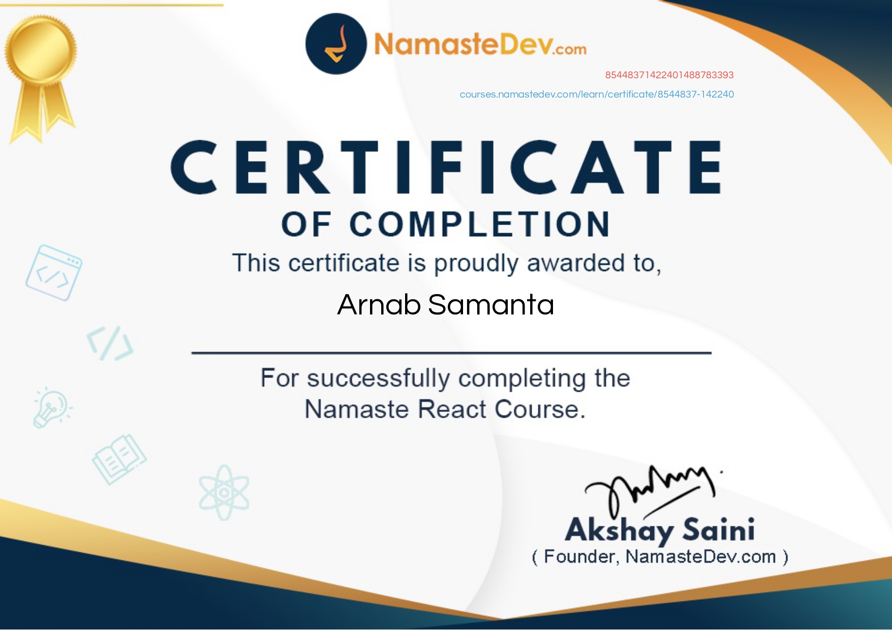 Namaste-React Course