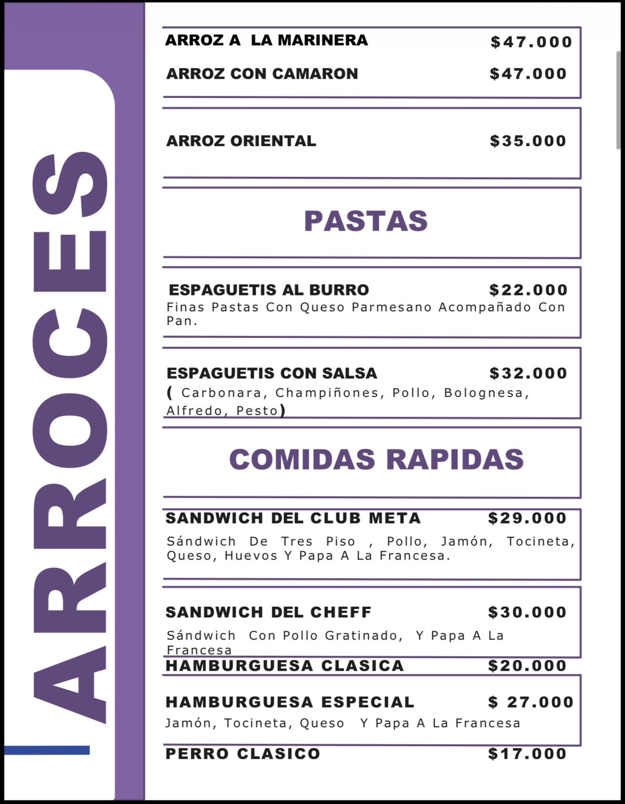 Menú 3