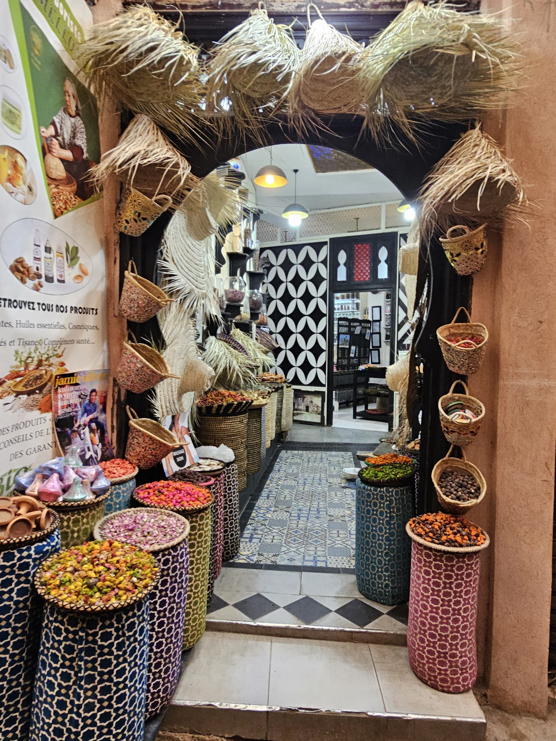 Spice shop at the Jemma el-Fnaa market