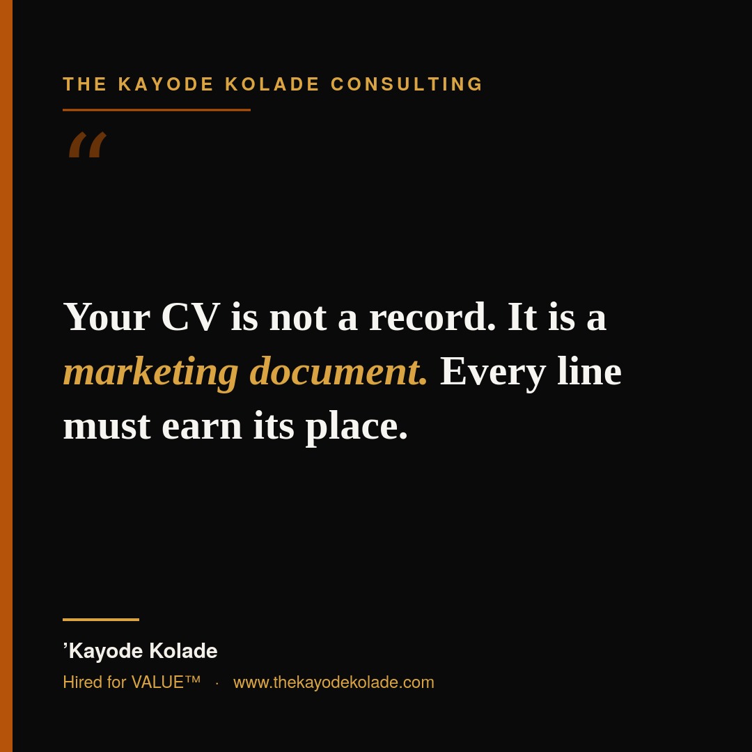 Your CV Is Brilliant. It Still Won't Get You Hired. Here's What Will.