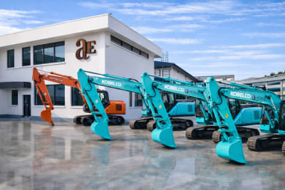 Avenue Engineering excavator fleet at headquarters