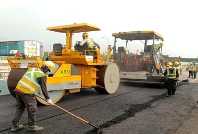 Road paving project