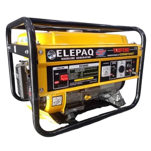 ELEPAQ 50Hz Single-Phase Petrol Generator with 100% Copper Coil | SV5800