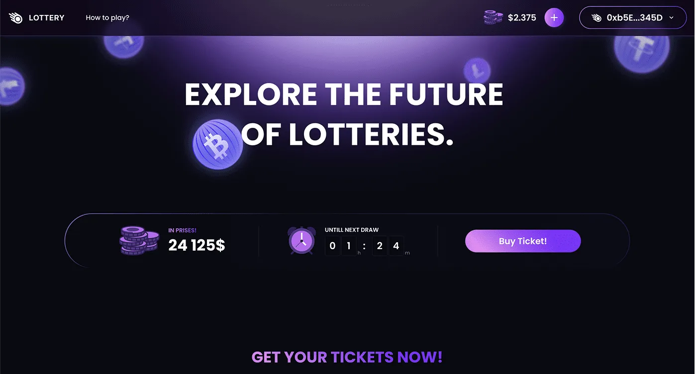 Web3 Lottery Game - screenshot 1