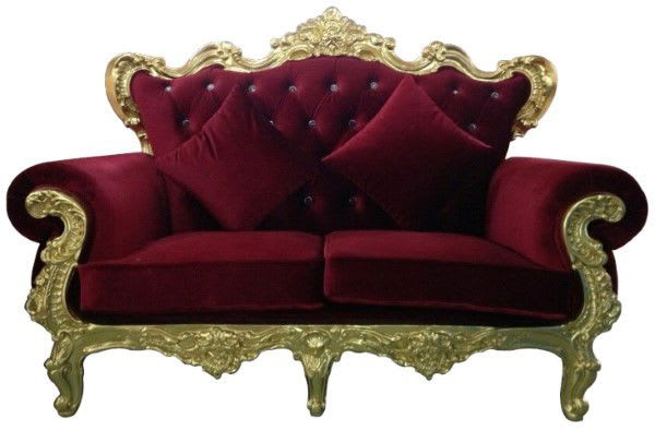 Image of The Regal Sofa – Gold - Santa Chair