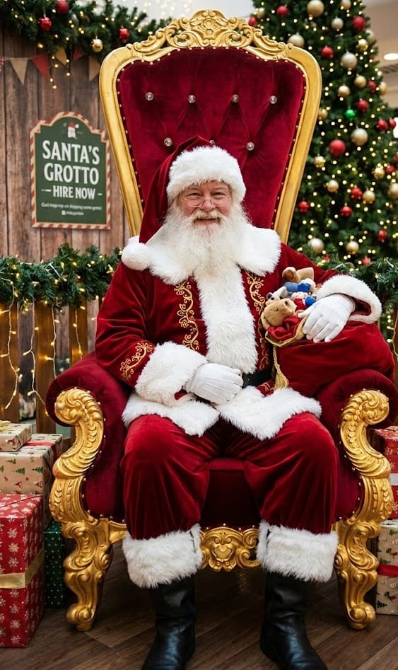 Image of The Regal Throne – Gold - Santa Chair