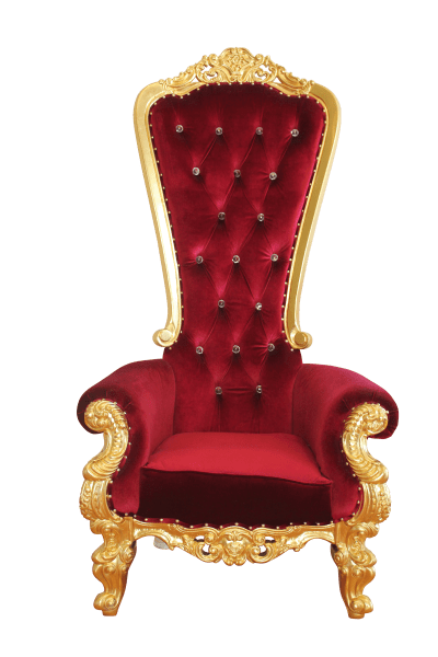 Image of The Regal Throne – Gold - Santa Chair