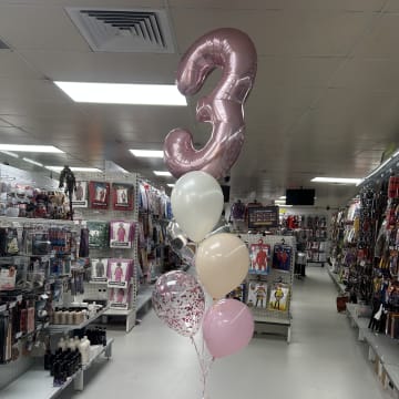 Giant number balloon from Party Source Canning Vale 3