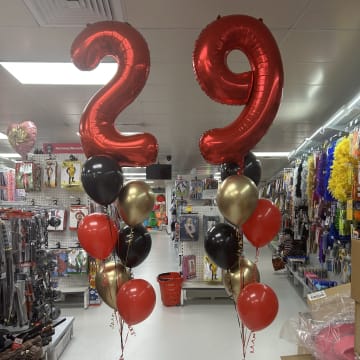 Giant number balloon from Party Source Canning Vale 14