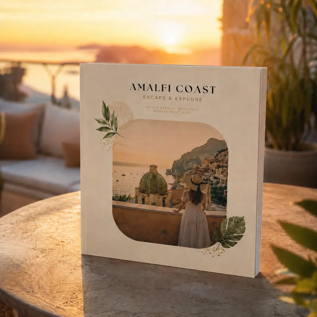 Softcover lay-flat photo album
