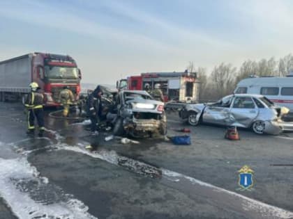 В массовом ДТП около с. Луговое погибших нет