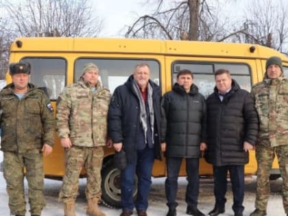 Передача помощи 345 полку 104 гв. ДШД в Кузоватово