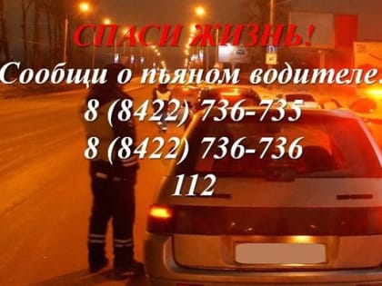 Ульяновцы помогли поймать 52 пьяных водителя