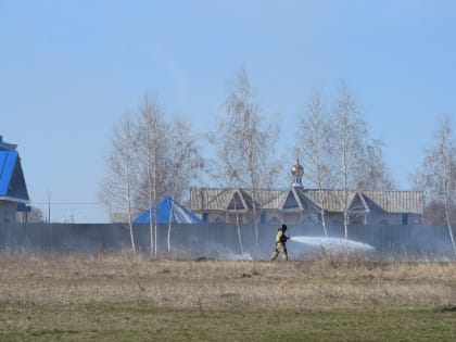 Огонь добрался до храма. В Заволжье тушили горящую траву