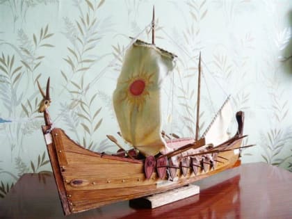 В Ульяновской области осужденный сделал макет корабля викингов