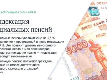 Пенсии пересчитают, чиновников оценят. Какие законы вступают в силу в апреле