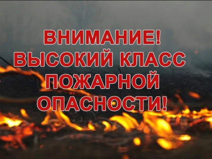 Вниманию жителей Ульяновской области! ГУ МЧС по региону предупреждает о высокой пожарной опасности 4 класса с 12 по 16 августа