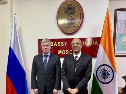 Алексей Русских обсудил перспективы развития взаимовыгодного сотрудничества Ульяновской области с Республикой Индией