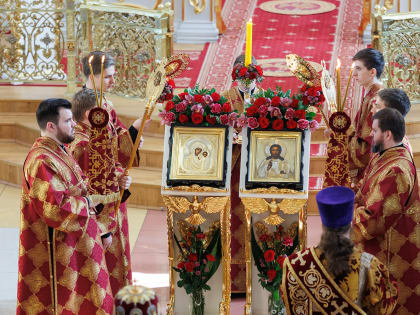 Митрополит Лонгин совершил чин Торжества Православия в Спасо-Вознесенском кафедральном соборе