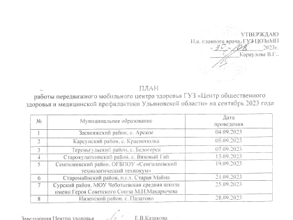 В сентябре жители Ульяновской области смогут проверить своё здоровье в передвижном Центре здоровья