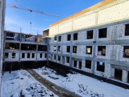 Новый инфекционный корпус Ульяновской областной детской больницы готов на 55%
