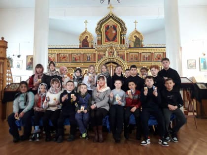 Экскурсия и беседа в храме святителя Николая Чудотворца с. Тиинска для учащихся 5 и 6 классов общеобразовательной школы