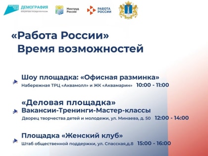 В Ульяновской области  23 июня пройдет второй этап Всероссийской ярмарки трудоустройства «Работа России. Время возможностей»