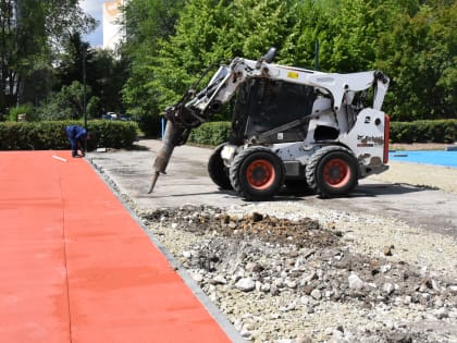 Для жителей Засвияжского района возводят физкультурно-оздоровительный комплекс открытого типа