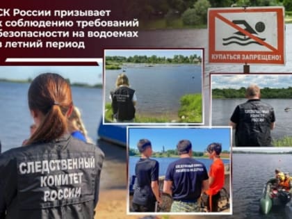 Следственное управление СК России по Ульяновской области информирует о необходимости соблюдения правил безопасного поведения на воде