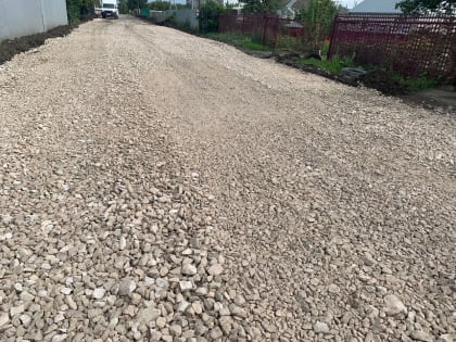 Ремонт дороги в посёлке Пригородный